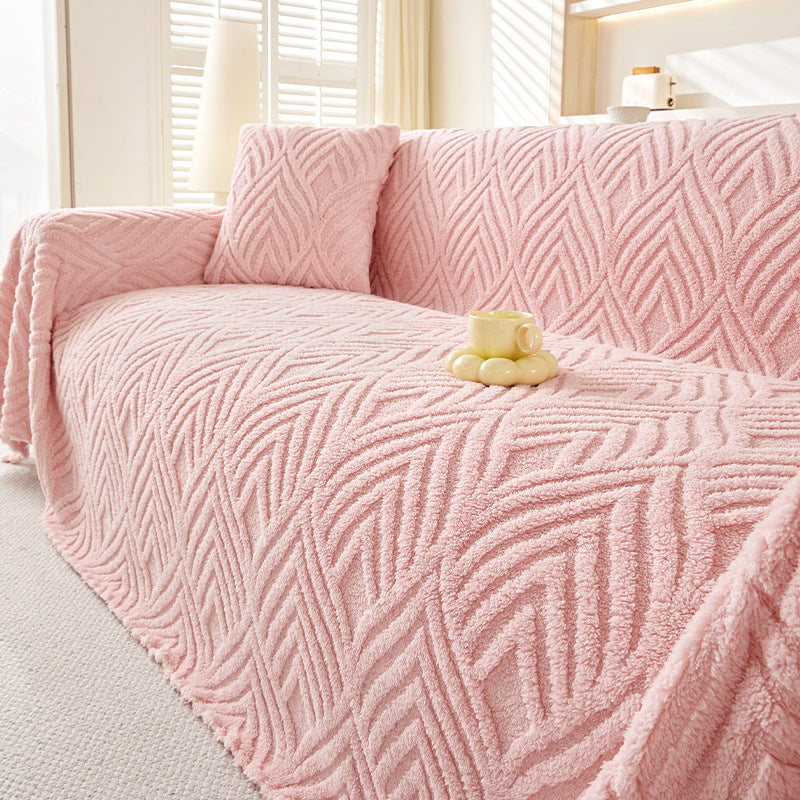 Milky Herringbone Sofa Cover