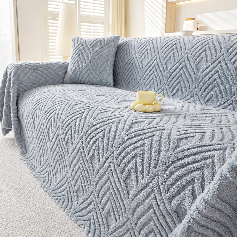Milky Herringbone Sofa Cover