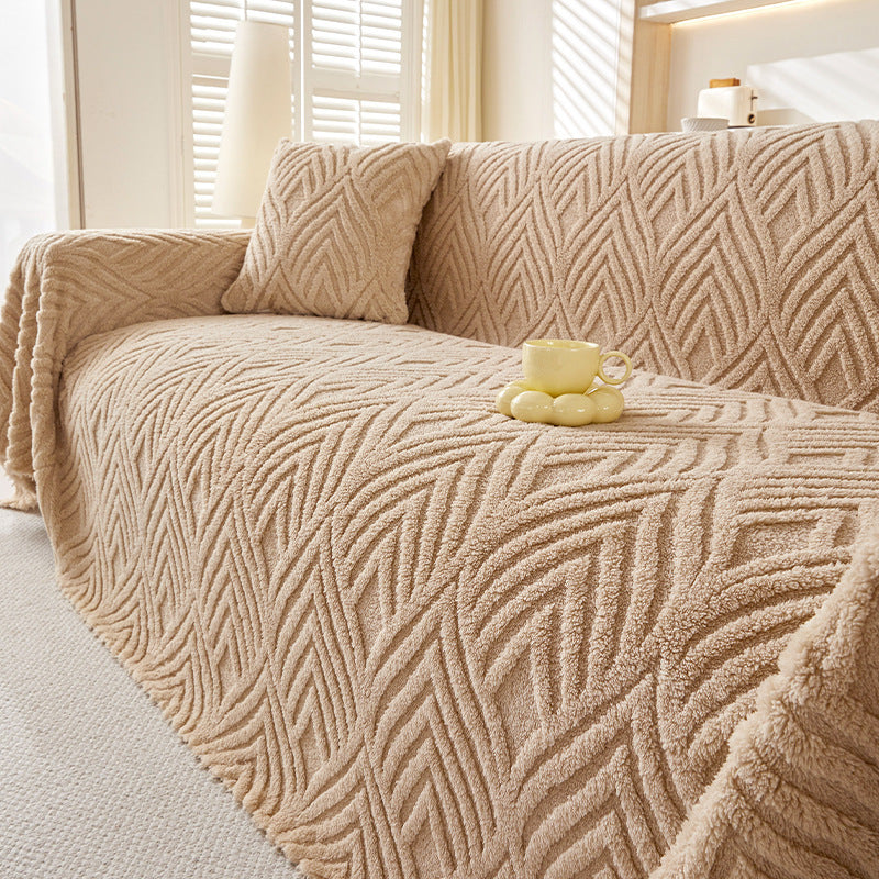 Milky Herringbone Sofa Cover