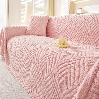Milky Herringbone Sofa Cover