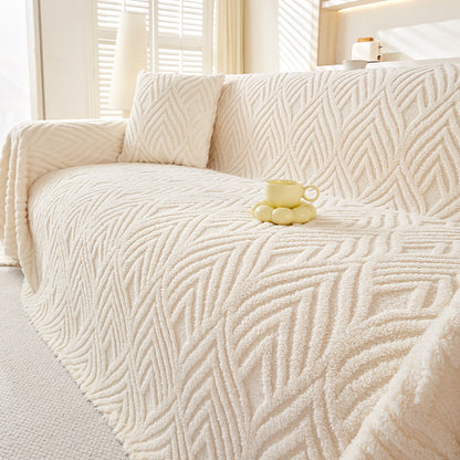 Milky Herringbone Sofa Cover