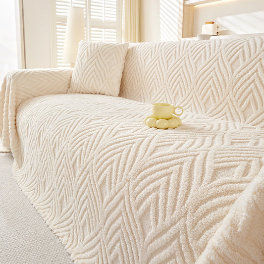 Milky Herringbone Sofa Cover